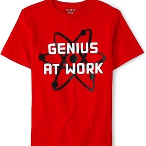 Boys Short Sleeve Red Graphic T-Shirt~Size Large